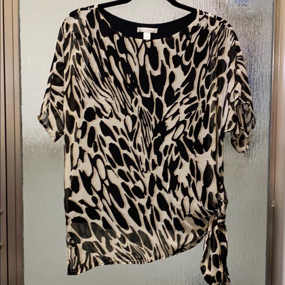 Animal print blouse